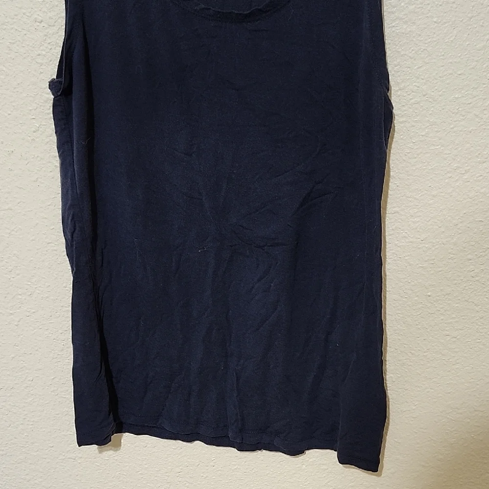 H&M Blue Fitted Tank Top - Picture 4 of 6